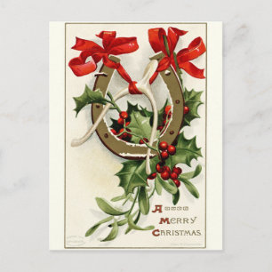 Cartão Postal De Festividades Belo cartão de natais vintages