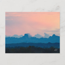 Cartão Postal De Festividades Belo nascer da Arizona