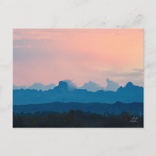 Cartão Postal De Festividades Belo nascer da Arizona (Frente)