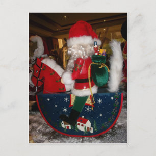 Cartão Postal De Festividades Belo Natal com a arte de feriados felizes da neve