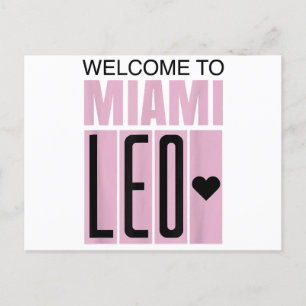 Cartão Postal De Festividades Bem-vindo a Miami Leo 10 - GOAT