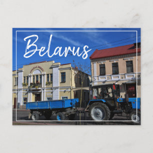 Cartão Postal De Festividades Bielorrússia Hrodna Arquitetura Trator Cartão-post