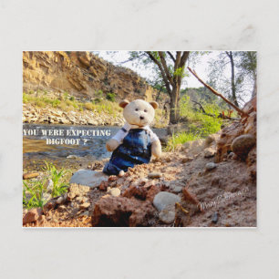 Cartão Postal De Festividades "Bigfoot" Holiday Card