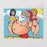 Cartão Postal De Festividades biquíni Beach santa claus<br><div class="desc">papais noeis de praia, natal, natal engraçado, areia, papais noeis, aplausos, tropicais, férias, xmas, papais noeis da califórnia, papais noeis da flórida, papais noeis do hawaii, july de natal, biquíni bebês maiô- "papais noeis do hawaii""papais noeis da califórnia""papai noel do hawaii""papai noel tropicais""papai noel papais noeis" "christmas july" papai noel...</div>