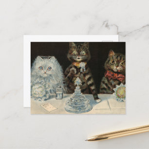 Cartão Postal De Festividades Biscoitos Comidas de Mellin de Louis Wain