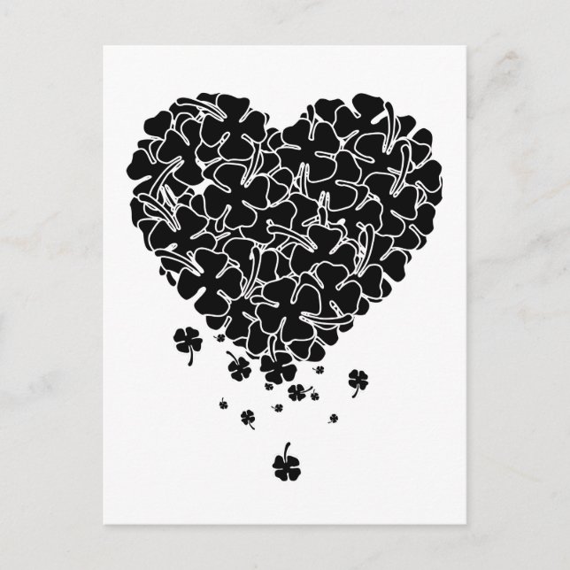 Cartão Postal De Festividades Black Clover Heart (Frente)