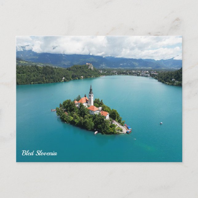 Cartão Postal De Festividades Bled Slovenia (Frente)