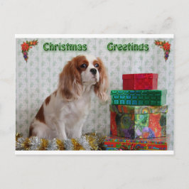 Cartão Postal De Festividades Blenheim Christmas Cavalier