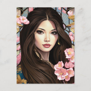 Cartão Postal De Festividades Blossomas da Legância