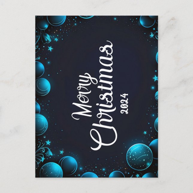 Cartão Postal De Festividades Blue Christmas - Cartes Pour Fêtes Annuelles (Frente)