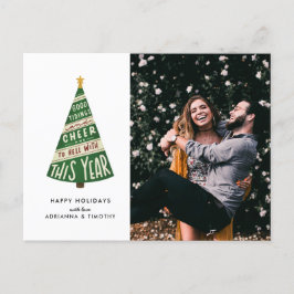 Cartão Postal De Festividades Boas apresentações e alegria e o inferno com este 