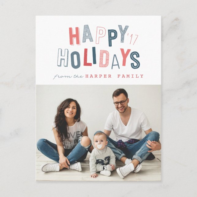 CARTÃO POSTAL DE FESTIVIDADES BOAS FESTAS (Frente)