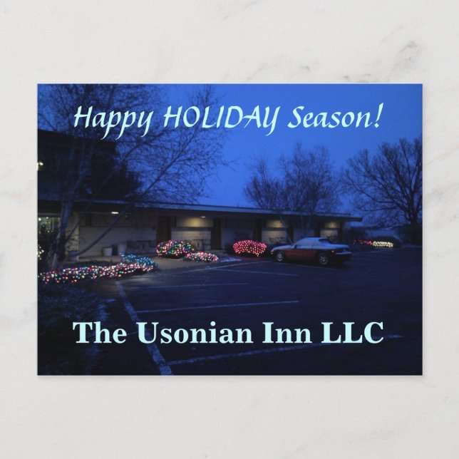 Cartão Postal De Festividades Boas festas (Frente)