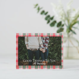 Cartão Postal De Festividades Boas Novas Recém-Casados Xadrez Natal Foto 