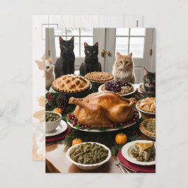 Cartão Postal De Festividades Boas-vindas à Ação de Graças