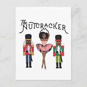 Cartão Postal De Festividades Boca Raton Black Nutcracker Engraçado Natal