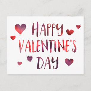 Cartão Postal De Festividades bokeh do feliz dia dos namorados