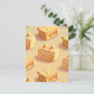 Cartão Postal De Festividades Bolo de abacaxi