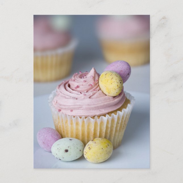 Cartão Postal De Festividades Bolo de Páscoa (Frente)