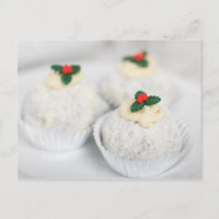 Bolos de Natal em Pó Branco