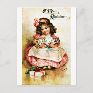 Cartão Postal De Festividades Bom e velho Natal