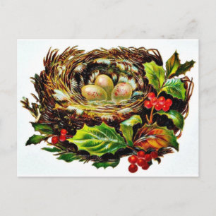 Cartão Postal De Festividades Bom e velho Natal