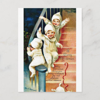 Cartão Postal De Festividades Bom Natal velho