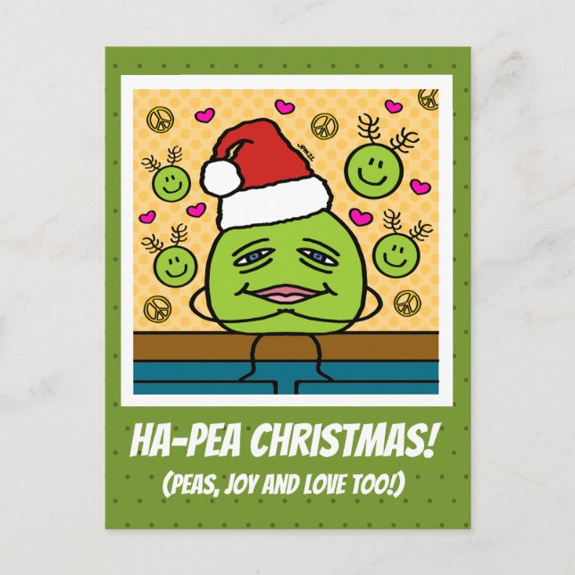 Cartão Postal De Festividades Bonita Alegria E Amor Natal Ha-Pea (Frente)