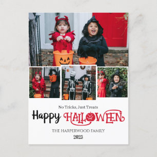 Cartão Postal De Festividades Boo abóbora jack-o-lanterna Feliz Halloween 4 Foto