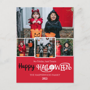 Cartão Postal De Festividades Boo abóbora jack-o-lanterna Feliz Halloween 4 Foto