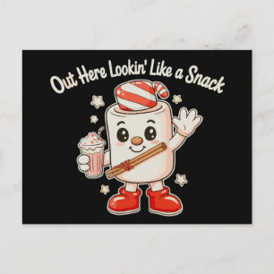 Cartão Postal De Festividades Boojee Por Aqui Parecendo Um Lanche Bastão De Doce