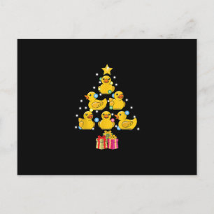 Cartão Postal De Festividades Borracha Pato Árvore de Natal Pato Pato Natal Qua