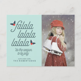 Cartão Postal De Festividades Boughes do Natal Holly Holiday