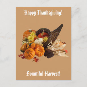 Cartão Postal De Festividades Boungenerosa Harvest Cornucopia