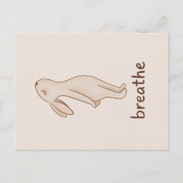 Cartão Postal De Festividades Breathe Bunny Postcard