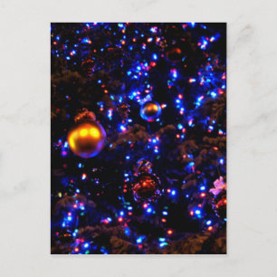 Cartão Postal De Festividades Brilho de Férias Azul