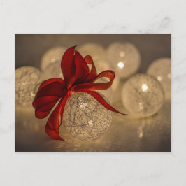 Cartão Postal De Festividades Brilho quente do Natal de 2024