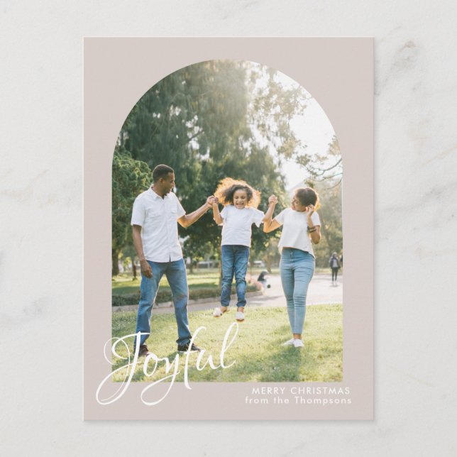 Cartão Postal De Festividades Brincadeira Moderna, Feliz Natal (Frente)