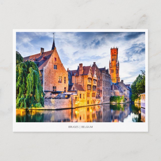 Cartão Postal De Festividades Bruges, Bélgica (Frente)