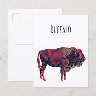 Cartão Postal De Festividades Buffalo Gift