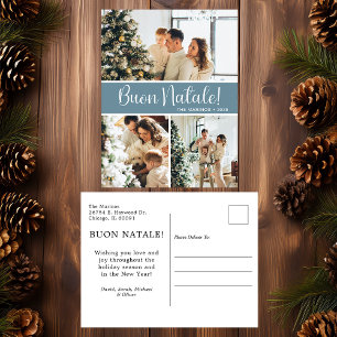 Cartão Postal De Festividades Buon Natale 3 Foto