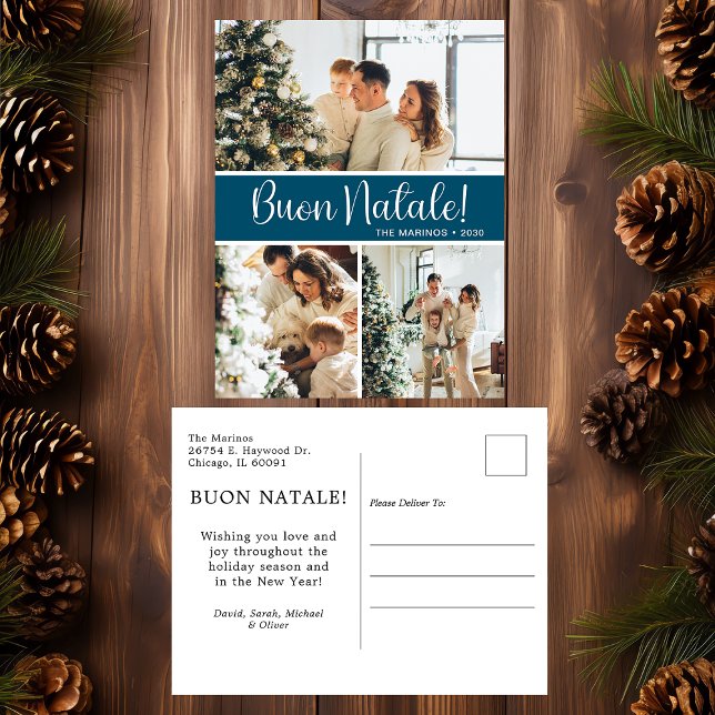 Cartão Postal De Festividades Buon Natale 3 Foto (Criador carregado)