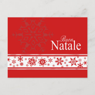 Cartão Postal De Festividades Buon Natale Cartão de Natal Italiano