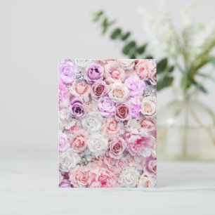 Cartão Postal De Festividades Buquês dos Rosas 2