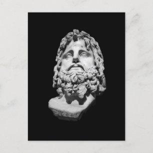 Cartão Postal De Festividades Busto Greco Romano