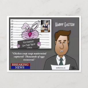 Cartão Postal De Festividades Cabeça-Mastermente de Golpe de Coop em Galinha