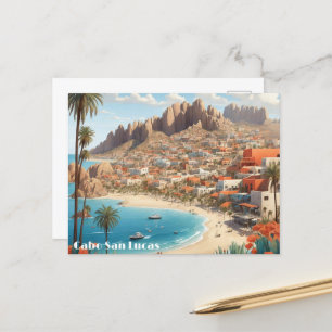 Cartão Postal De Festividades Cabo San Lucas Mexico Beach Ocean Trip Postcard