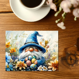 Cartão Postal De Festividades Caça ao Ovo de Páscoa Gnome