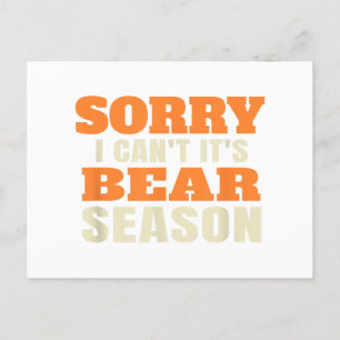 Cartão Postal De Festividades Caça ao Urso Engraçado