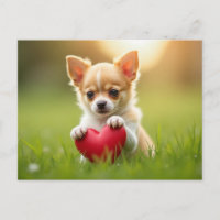 Cachorrinho Chihuahua fofo do Dia dos Namorados